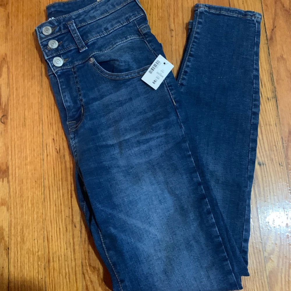 NWT Aeropostale 4R Skinny High Waisted Blue Jeans